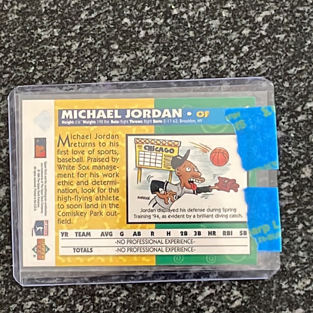 Michael Jordan Baseball Upper Deck Fun Pack Rookie - image 2